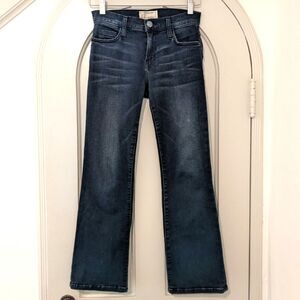 Vintage Y2K CURRENT/ELLIOTT Low Rise Straight Leg Dark Blue Stretch Jeans, Sz 23